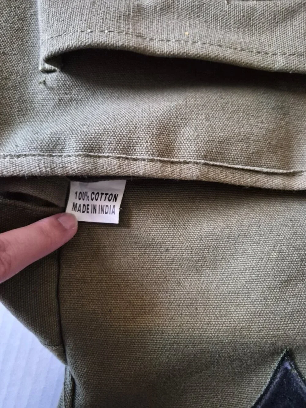 Canvas Map Case Army Green Shoulder Bag with Military Patches